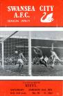 Football Programme  - Swansea City versus Rhyl