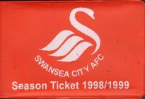 Swansea City A.F.C. Season Ticket 1998-99