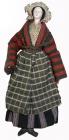 Welsh costume doll, Gwynedd Museum, D6