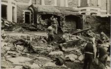 Storm damage Victoria Terrace Aberystwyth 1938
