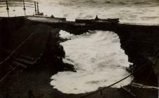 Storm damage Victoria Terrace, Aberystwyth 1938