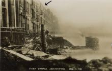Storm damage Victoria Terrace, Aberystwyth 1938