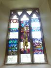 Stained glass window at St Michaels and All Angels