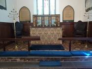 The altar at St Michaels and All Angels