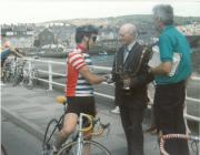 The winner of the Tour of Mid Wales Road Race 1988