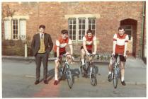 Ystwyth Cycle Club team at the Ellesmere Road...