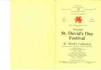 St. David's Day Program, Seattle,  1968