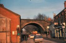 Demolition of Acrefair railway bridge