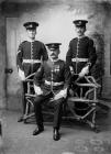 Three Career Soldiers in Dress Uniform