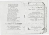 Programme of Dre-fach Felindre Eisteddfod, 1897 