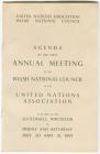 An agenda of the first annual meeting of the...