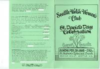 St. David's Day Program, Seattle, 1995