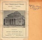 First Presbyterian Church Program December 28,...