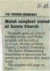 Salem Church Welsh Songfest August 9 2009