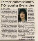 Susan Evans Obituaries 2012