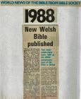 Article on New Welsh Bible, 1988