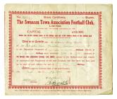 Swansea Town AFC Ltd Share Certificate