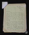 Company letters of 3rd Glamorgan Post Rangers,...