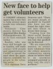 Newspaper clipping: 'New face to help get...