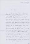 Letter from Helma Agethen, a volunteer from...