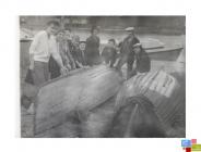 Black and white photograph of Sea Ranger girl...