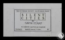 A ticket for Gavin Stamp's talk, '...