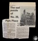 Newspaper article titled 'The sad puzzle...