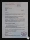 Letter from the Queen’s Golden Jubilee Award...