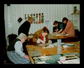 Photograph of women doing craft at a Makers...