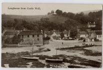Laugharne from Castle Wall c1923