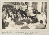 Photo: Christmas dinner in the canteen, c. 1950