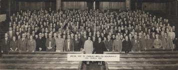 Photo: Staff visit to Bournville, Mair 2nd row,...