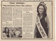 Article & photo Miss SI News 1972 (Smith&...