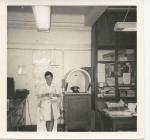 Meiryl in Felinfachcreamery lab 1968
