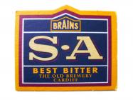 Brains Beer Mat - S.A Best Bitter