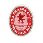Brains Label - S.A. Brain India Pale Ale