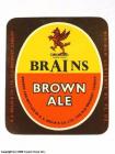 Brains Label - Brains, Brown Ale