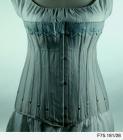 Pale blue linen corset