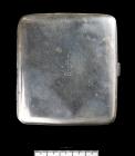 Silver cigarette case  given to Sergeant Harry...