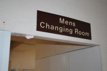 Llanfrechfa Grange: Men's Changing Room Sign