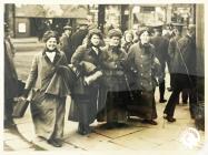 Welsh Suffragists leaving Cardiff for voluntary...