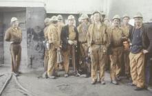 Group of miners at Oakdale Colliery 1981