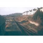 Railway view from station bridge, 1974.