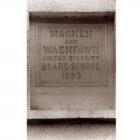 Machen and Waenfawr School Plaque.