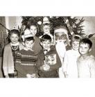 Father Christmas and group of children