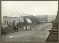 Part of the Co-operative Stores roof in...