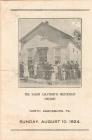 Salem Church Booklet for August 10, 1924