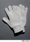 White knitted men's gloves