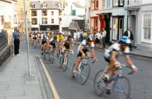 Tour of Wales Cycle Race starting in Aberystwyth