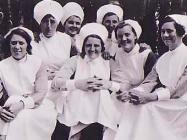 Group fo nurses at The North Wales Hospital,...